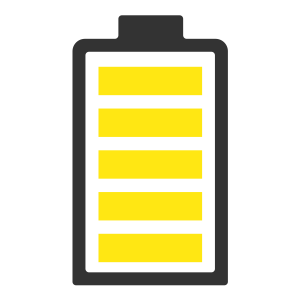 bateria larga duracion icono